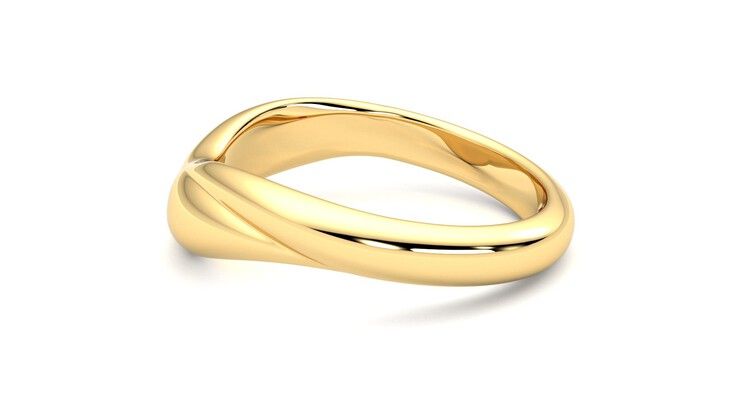 Taylor & Hart Virage Wedding Ring 360 degree image 20