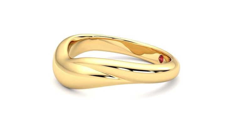 Taylor & Hart Virage Wedding Ring 360 degree image 22