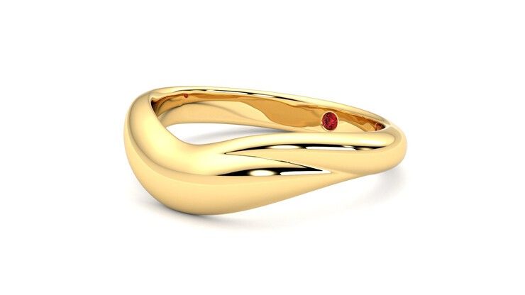 Taylor & Hart Virage Wedding Ring 360 degree image 24