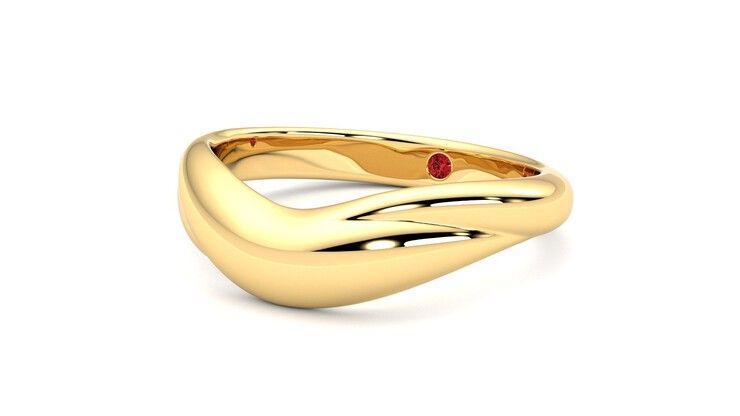 Taylor & Hart Virage Wedding Ring 360 degree image 25