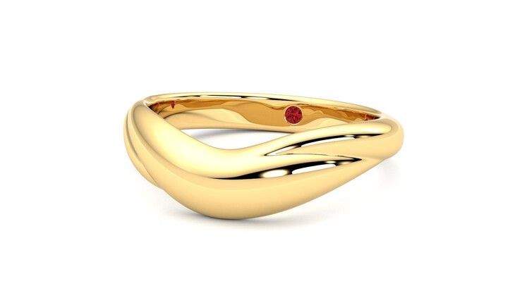 Taylor & Hart Virage Wedding Ring 360 degree image 26
