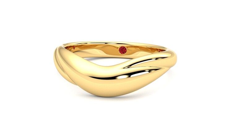 Taylor & Hart Virage Wedding Ring 360 degree image 27