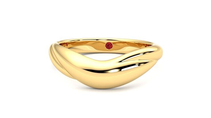 Taylor & Hart Virage Wedding Ring 360 degree image 28