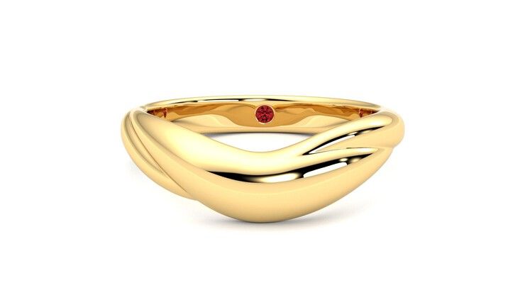 Taylor & Hart Virage Wedding Ring 360 degree image 29
