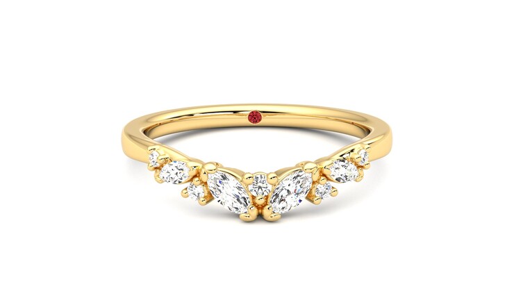 Taylor & Hart Wicklow Wedding Ring 360 degree image 1