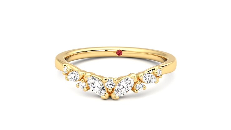 Taylor & Hart Wicklow Wedding Ring 360 degree image 28