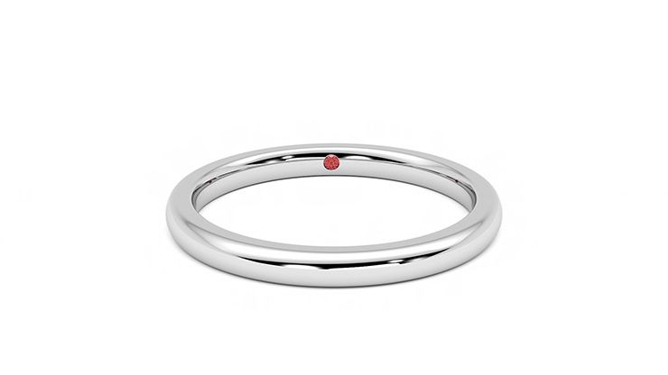 Taylor & Hart Willow Wedding Ring 360 degree image 1