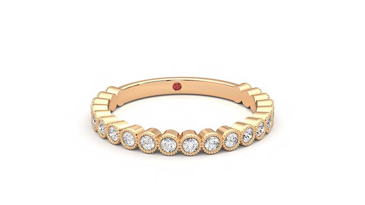 Taylor & Hart Wisteria Wedding Ring 360 degree image 2