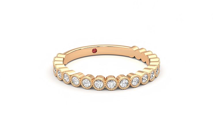 Taylor & Hart Wisteria Wedding Ring 360 degree image 4