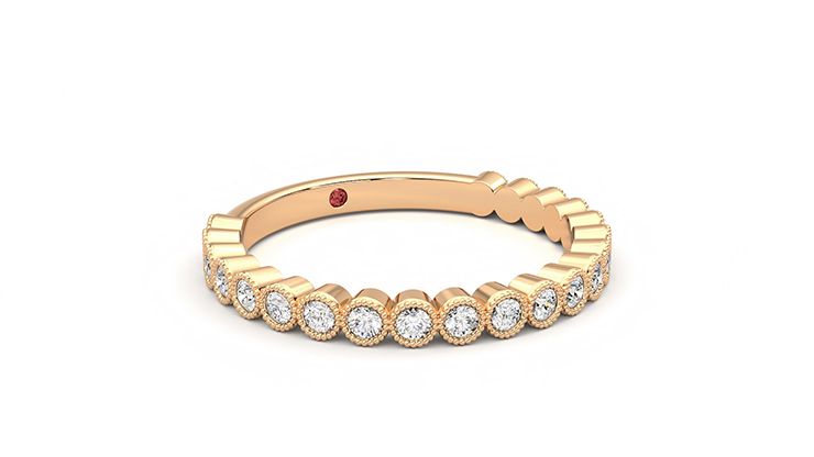 Taylor & Hart Wisteria Wedding Ring 360 degree image 5