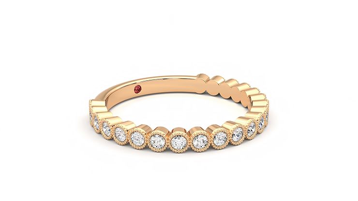 Taylor & Hart Wisteria Wedding Ring 360 degree image 6