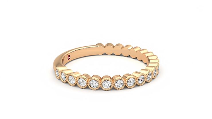 Taylor & Hart Wisteria Wedding Ring 360 degree image 8