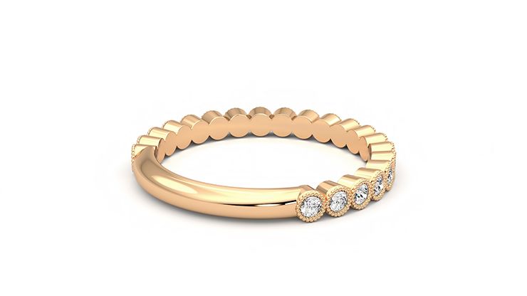 Taylor & Hart Wisteria Wedding Ring 360 degree image 13