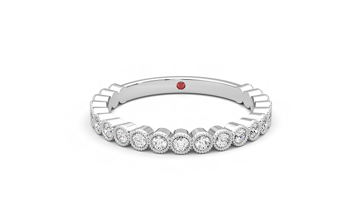 Taylor & Hart Wisteria Wedding Ring 360 degree image 0
