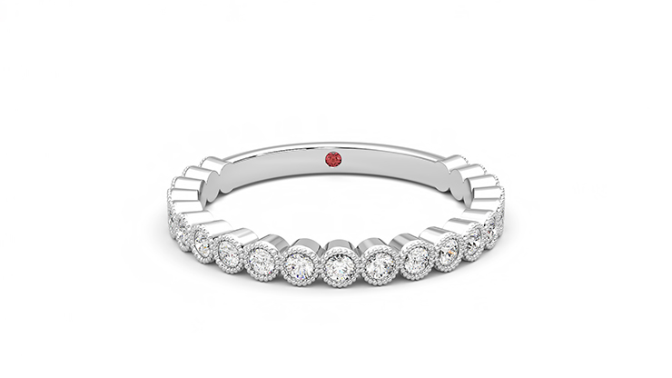 Taylor & Hart Wisteria Wedding Ring 360 degree image 1