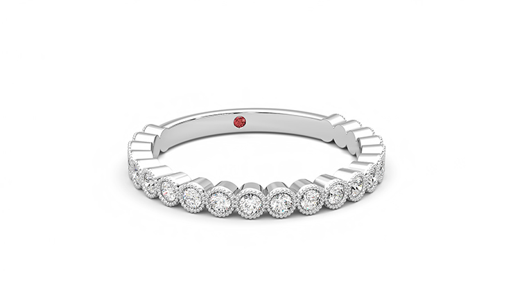 Taylor & Hart Wisteria Wedding Ring 360 degree image 3
