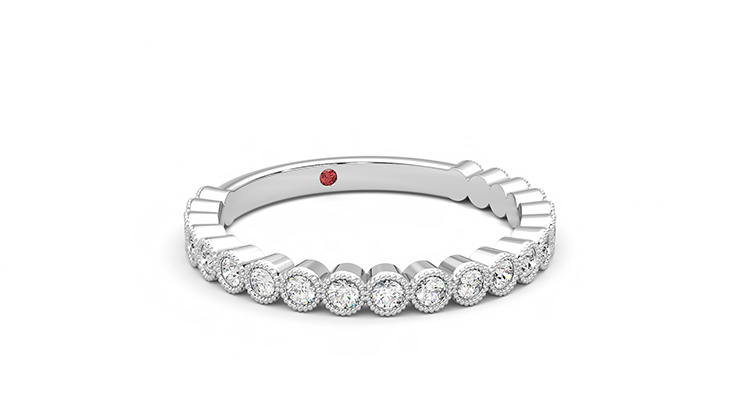 Taylor & Hart Wisteria Wedding Ring 360 degree image 4