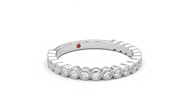 Taylor & Hart Wisteria Wedding Ring 360 degree image 5
