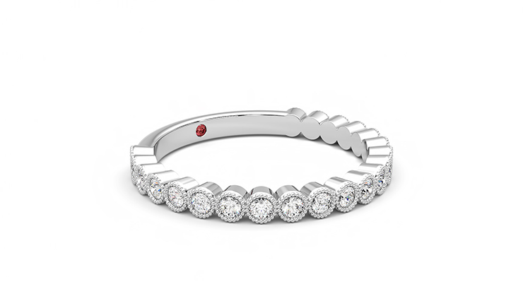 Taylor & Hart Wisteria Wedding Ring 360 degree image 6