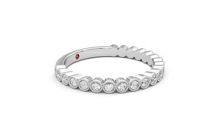 Taylor & Hart Wisteria Wedding Ring 360 degree image 7