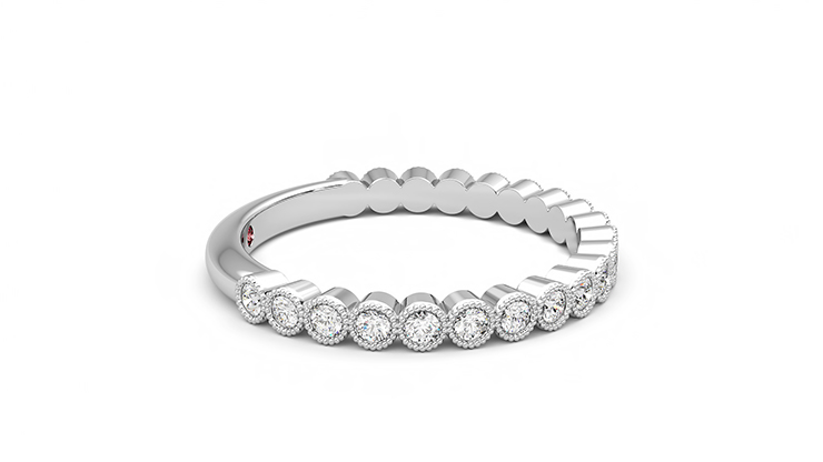 Taylor & Hart Wisteria Wedding Ring 360 degree image 9