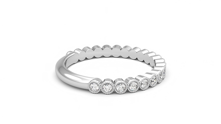 Taylor & Hart Wisteria Wedding Ring 360 degree image 11