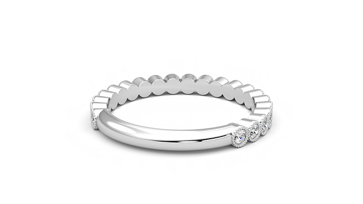 Taylor & Hart Wisteria Wedding Ring 360 degree image 14