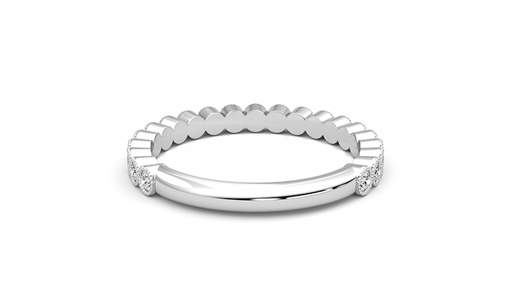 Taylor & Hart Wisteria Wedding Ring 360 degree image 15