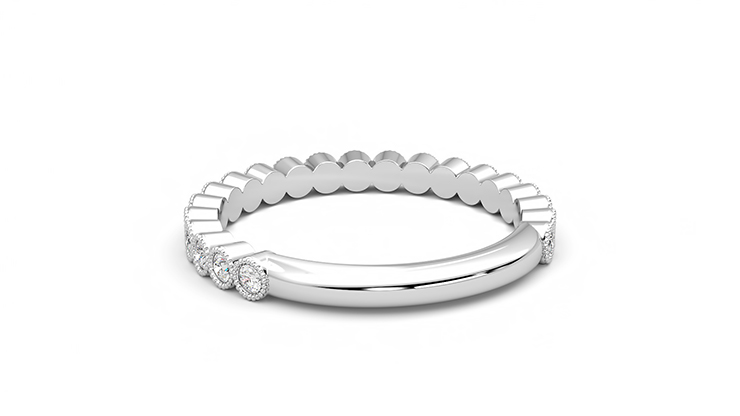 Taylor & Hart Wisteria Wedding Ring 360 degree image 16