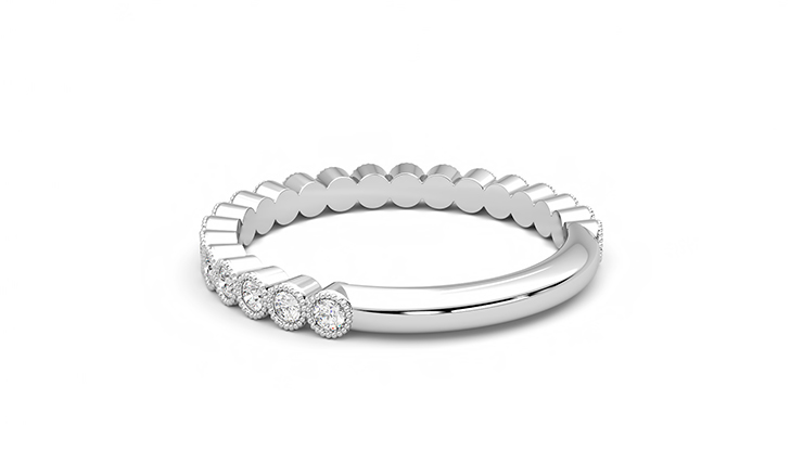 Taylor & Hart Wisteria Wedding Ring 360 degree image 17