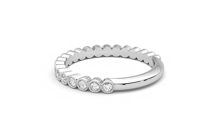 Taylor & Hart Wisteria Wedding Ring 360 degree image 18