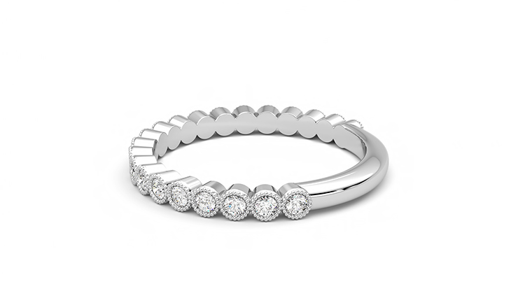 Taylor & Hart Wisteria Wedding Ring 360 degree image 19