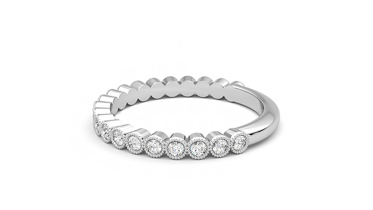 Taylor & Hart Wisteria Wedding Ring 360 degree image 20