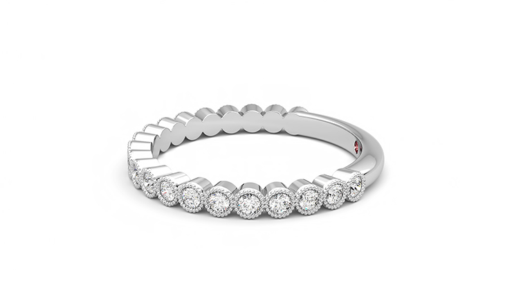 Taylor & Hart Wisteria Wedding Ring 360 degree image 21