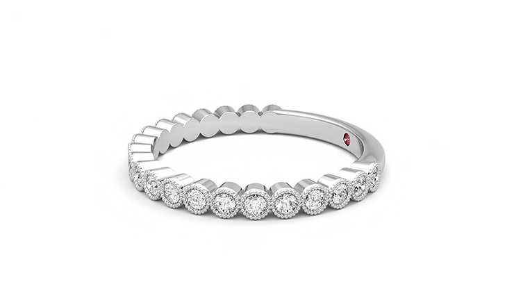 Taylor & Hart Wisteria Wedding Ring 360 degree image 22