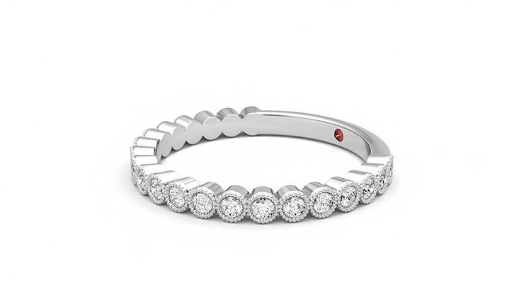 Taylor & Hart Wisteria Wedding Ring 360 degree image 23
