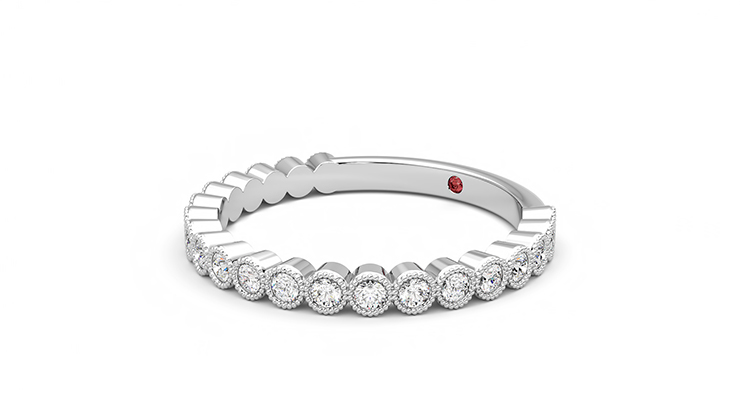 Taylor & Hart Wisteria Wedding Ring 360 degree image 24