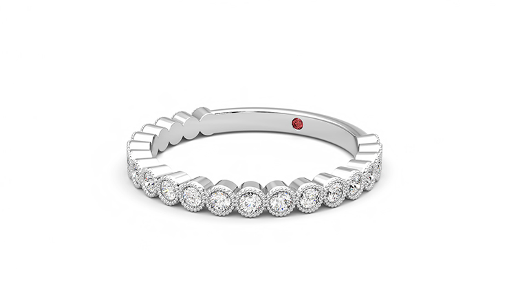 Taylor & Hart Wisteria Wedding Ring 360 degree image 25