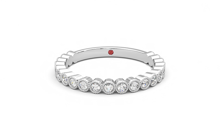 Taylor & Hart Wisteria Wedding Ring 360 degree image 29