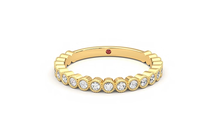 Taylor & Hart Wisteria Yellow Wedding Ring 360 detail 01