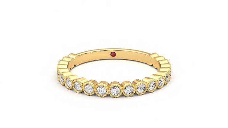 Taylor & Hart Wisteria Wedding Ring 360 degree image 1