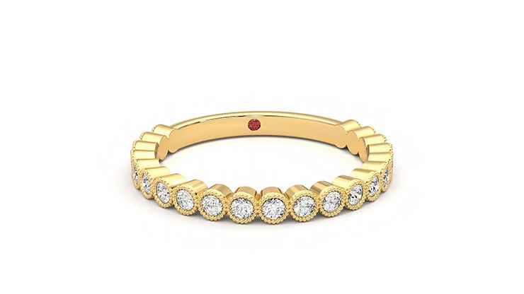 Taylor & Hart Wisteria Wedding Ring 360 degree image 2