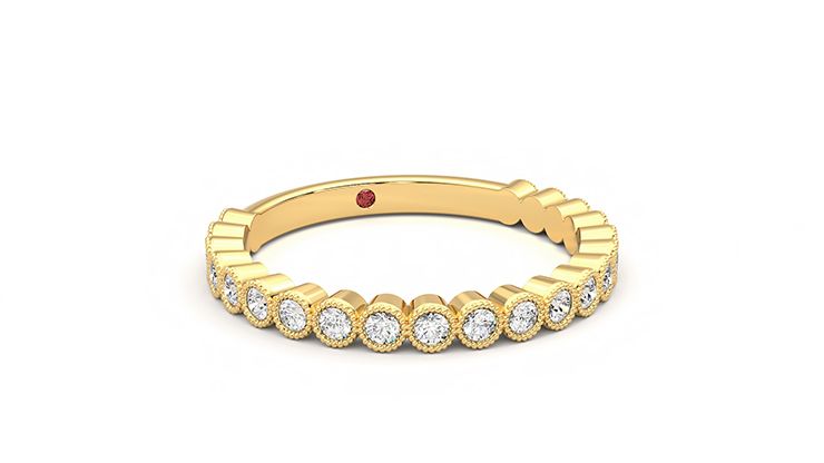 Taylor & Hart Wisteria Wedding Ring 360 degree image 4