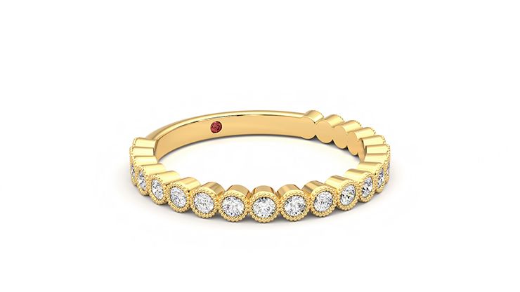 Taylor & Hart Wisteria Wedding Ring 360 degree image 5
