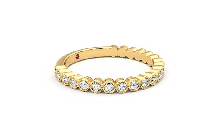 Taylor & Hart Wisteria Wedding Ring 360 degree image 7