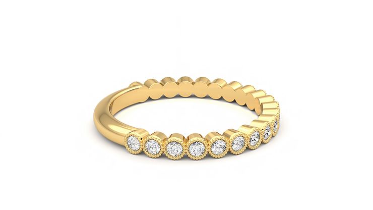 Taylor & Hart Wisteria Wedding Ring 360 degree image 10