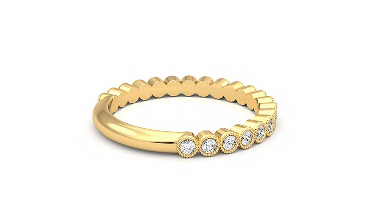 Taylor & Hart Wisteria Wedding Ring 360 degree image 12
