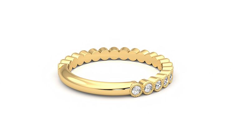 Taylor & Hart Wisteria Wedding Ring 360 degree image 13