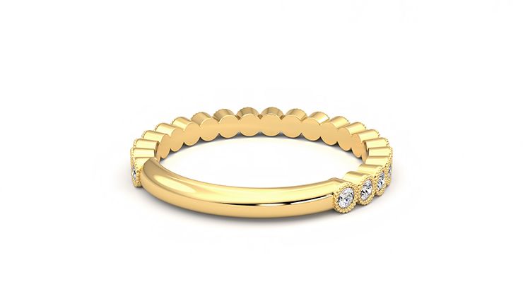 Taylor & Hart Wisteria Wedding Ring 360 degree image 14