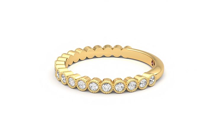 Taylor & Hart Wisteria Wedding Ring 360 degree image 21